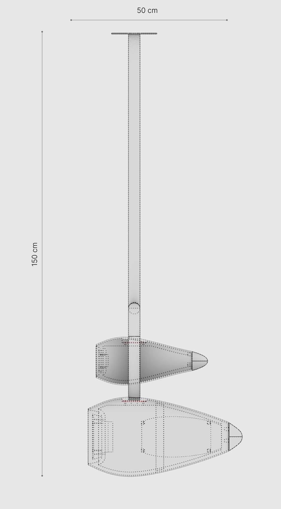 TURBINE Ceiling Speaker — front elevation technical drawing